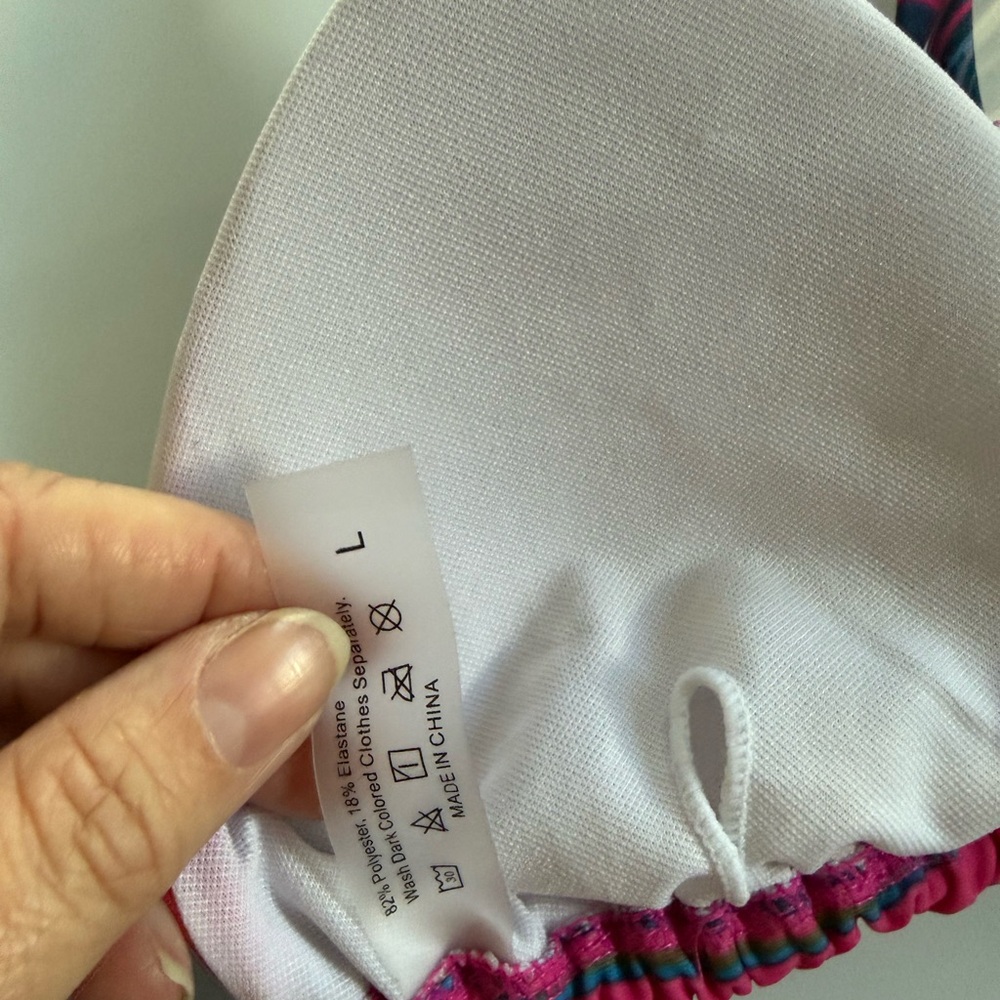 Pink & Multicolor Swirl Bikini Set - Picture 7 of 10